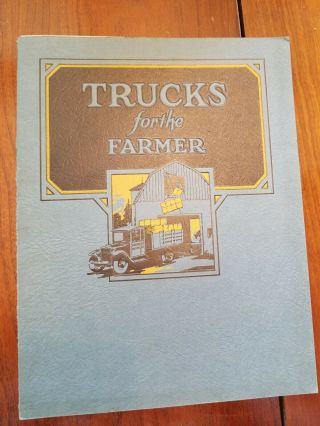 Trucks For Farmers Sales Brochure 1929 Graham Dodge Brothers Price List