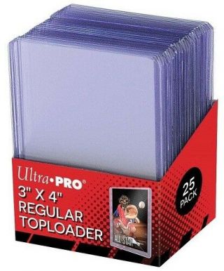 Ultra Pro Regular 35pt Toploaders 25ct Top Loader 3 X 4 " (loose Pack)
