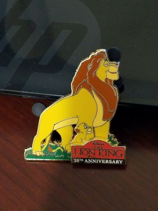 Disney Pin 101153 The Lion King 20th Anniversary Red Logo