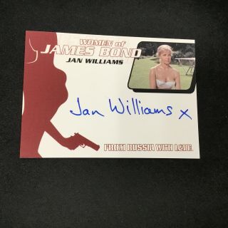 Jan Williams As Masseuse Women Of James Bond From Russia Love Autograph Auto Phx