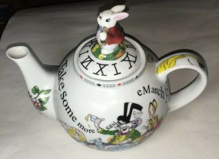 2010 Disney Alice In Wonderland Cafe Paul Cardew Mad Hatter Tea Party Teapot Pot
