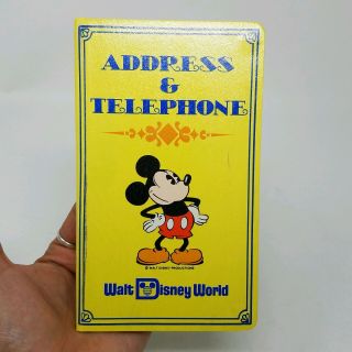 Vintage 1970s Walt Disney World Mickey Mouse Address Telephone Book