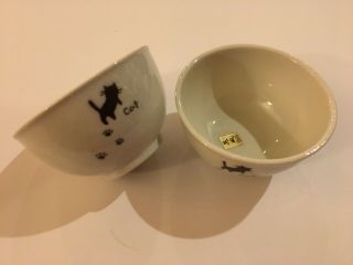 , Set Of 2 Soup/noodle/rice Bowls,  Japanese,  Cat Lovers