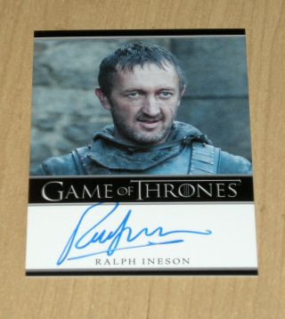 2013 Rittenhouse Game Of Thrones Season 2 Autograph Auto Ralph Ineson As Dagmer