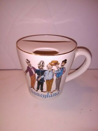 Rare Vintage Walt Disney Disneyland Barbershop Quartet Coffee / Tea Cup