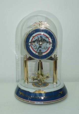 Royal Air Force 90th Anniversary Clock - Raf Wings Of Valour (g4023)