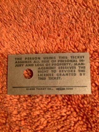 Vintage WALT DISNEY WORLD MAGIC KINGDOM 10 Cents Ticket RARE 2