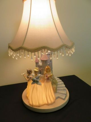 Disney Princess Table Lamp & Night Light W/ Shade Hampton Bay Vintage 18” Tall