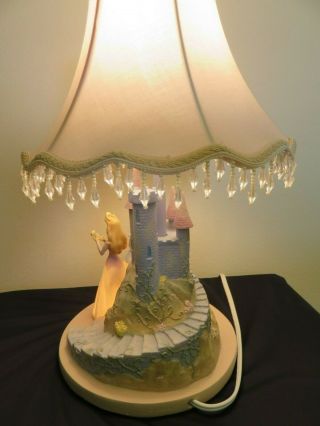 DISNEY PRINCESS TABLE Lamp & Night LIGHT W/ Shade Hampton Bay Vintage 18” Tall 4