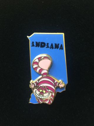 Disney State Character Pins Indiana Cheshire Cat Pin