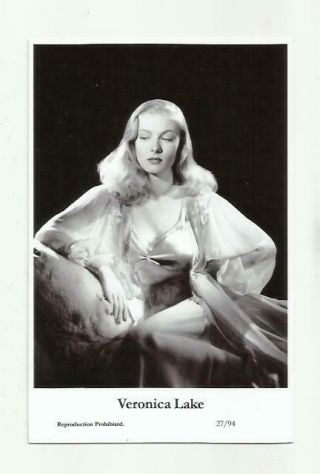 (n487) Veronica Lake Swiftsure (27/94) Photo Postcard Film Star Pin Up