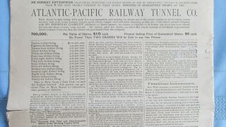 1890 Pomeroy Advance Thought Newspaper - Atlantic - Pacific Railway Tunnel Promoter 4