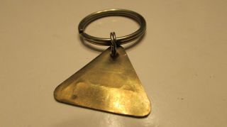FORD ROUGE Vintage tool check brass tag Dearborn auto factory X keychain 4