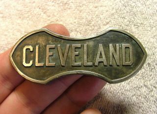 Cleveland German Silver Radiator Badge Emblem 1919 - 26 Rare