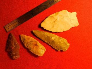 S Authentic Native American Artifact Arrowheads Knife Point