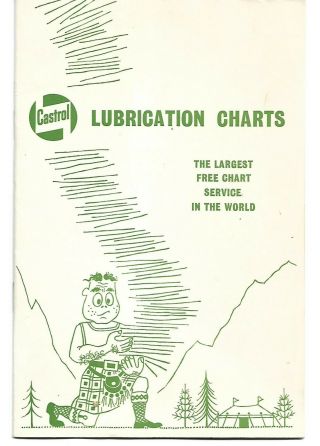 Vintage 1964 - Castrol Lubrication Charts Book - - Cars - Motorcycles