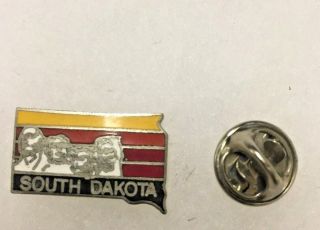 Vintage Pin State South Dakota Map Badge Emblem Hat Tie Lapel Tack Insignia