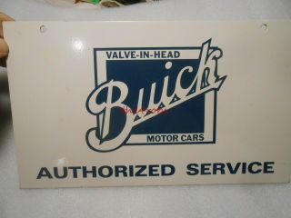 Vintage Buick Double Sided Valve In Head Motor Cars Authorized Service Sign