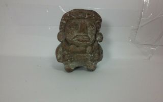 Interesting Vintage,  Old Mexican Folk Art Mayan,  Aztec Small Pottery,  Sculpture,