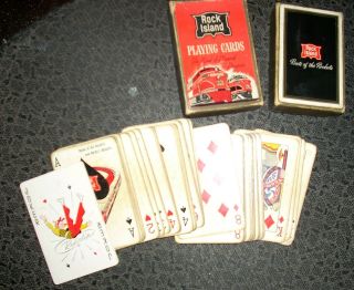 Rock Island Railroad Cri&p Chicago Rock Island & Pacific Railroad Playing Cards