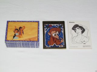 1993 Panini Aladdin Complete Trading Card Set (120) Rare French/francais Cartes