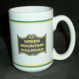 Vintage Railroad Train Mug Green Mountain Railroad Vermont Advertising Rare