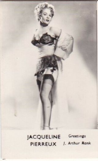 Jacqueline Pierreux - Showgirl/ Starlet Pin - Up 1950s Greetings " Mini " Photocard
