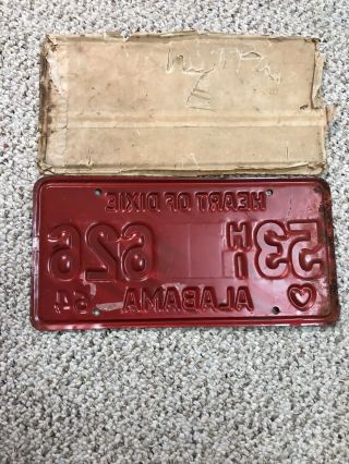 1964 Alabama Truck License Plate (Old Stock - Last One) 5