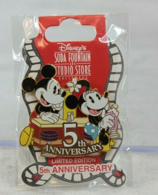 Disney Dsf Dssh Studio Store Le 300 Pin 5th Anniversary Mickey Minnie Mouse