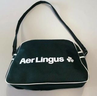 Vintage Aer Lingus Irish Airlines Luggage Carry On Bag Clover Ireland Shamrock