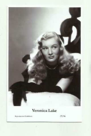 (n487) Veronica Lake Swiftsure (27/96) Photo Postcard Film Star Pin Up