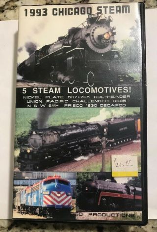 Chicago Steam Celebration Railroad Vhs Pentrex 1993 Union Pacific - Rare Cover