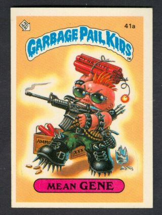 1985 Topps Garbage Pail Kids 41a Mean Gene (matte)