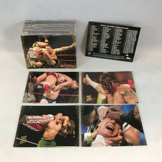 Wwe Action (topps 2007) Complete Gold Foil Wrestling Card Set John Cena Cm Punk