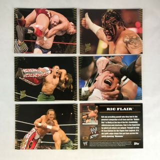 WWE ACTION (Topps 2007) Complete Gold Foil Wrestling Card Set JOHN CENA CM PUNK 2