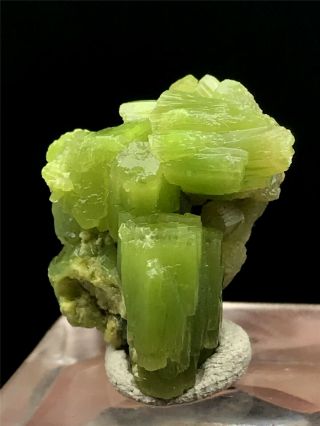 9.  3g Beautifu Natural Green Pyromorphite Crystal Cluster Rare Mineral Specimens 3