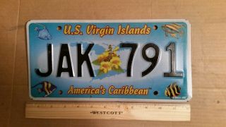 License Plate,  U.  S.  Virgin Islands,  America 