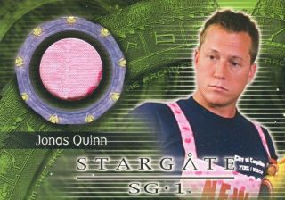 Stargate Sg1 Season 8 Costume Card C28 Jonas Quinn Corin Nemec