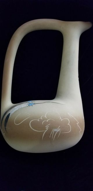 Vintage Betty Selby Native American Pottery Vase Jug Numbered 474 Signed 1988