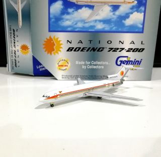 Gemini Jets Gjnal294 National Airlines 1/400 Scale Boeing 727 - 200 N4734 Model