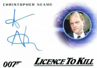 James Bond Archives 2015 Autograph Card Christopher Neame Fallon A261