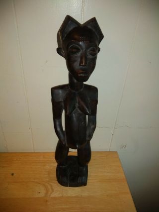 Vintage African Wood Carved Fertility Statue
