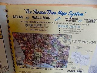 VINTAGE THOMAS BROS 1978 LOS ANGELES & ORANGE COUNTY STREET ATLAS MAPS 4