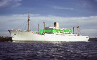 1 Slide Of British - Flag P&o Passenger Ship Cathay (ex - Baudoinville.  57 - 61,  Cmb)