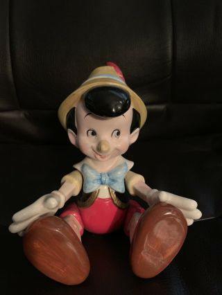 Disney Pinocchio Jointed Schmid Music Box No Chips Rare Disneyana