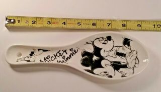 Jerry Leigh Disney Mickey and Minnie Mouse Sketch Ceramic Spoon Rest 9 Inches 4