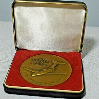 1000th Boeing 727 Aircraft Project Coin Medal By Medallic Art Co.  Aviation 1974