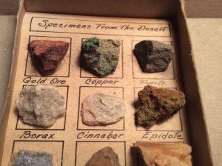 Specimens From The Desert 12 Mineral Display Box 3
