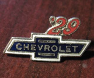 Vintage 1929 Chevy Bowtie Hat Lapel Pin - Chevrolet
