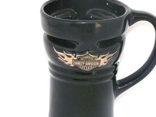 Harley Davidson 16oz Coffee Cup Mug Black With Raised Logo